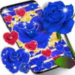 Logo of Blue golden rose wallpapers android Application 