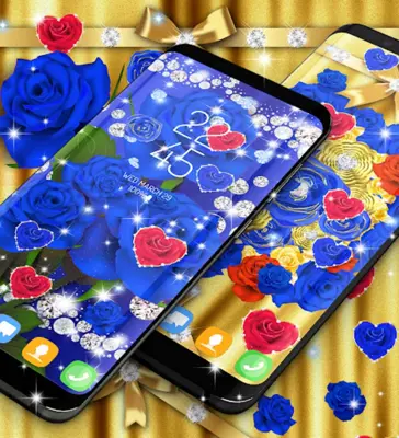 Blue golden rose wallpapers android App screenshot 4