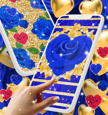 Blue golden rose wallpapers android App screenshot 5